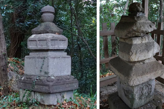 石造層塔(栃木県指定文化財/考古資料) 大岩山毘沙門天 石造層塔