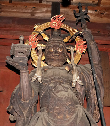  栃木県指定文化財の毘沙門天像